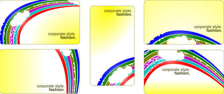 Collection of identity business card templatesのイラスト素材