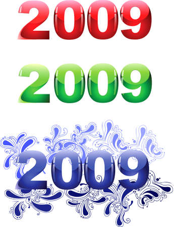 Happy New Year 2009のイラスト素材