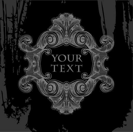 Decorative Grunge Vintage Royal Ornate Bannerのイラスト素材