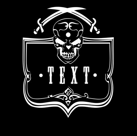 Skull Shieldのイラスト素材