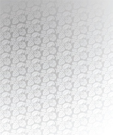 Luxury Light Silver Ornate Background Illustration
