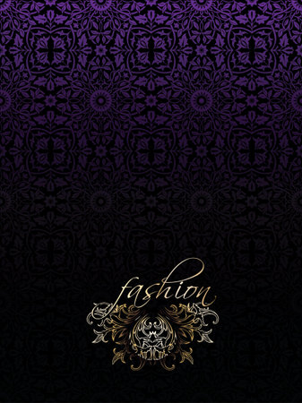 Dark Purple Vintage Luxury High Ornate Background