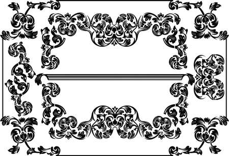 Vintage Frames And Design Elementsのイラスト素材