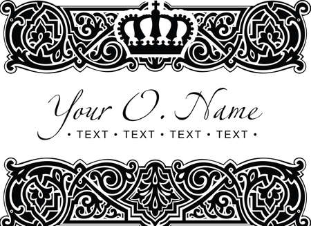 Small Title Frame and Patternのイラスト素材