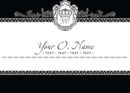 Small Title Frame and Patternのイラスト素材