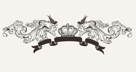 Royal High Ornate Text Bannerのイラスト素材