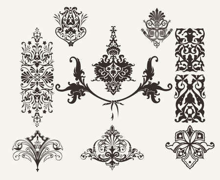 Vintage Design Elements And Page Decorationのイラスト素材