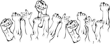 Revolution Hands Upのイラスト素材