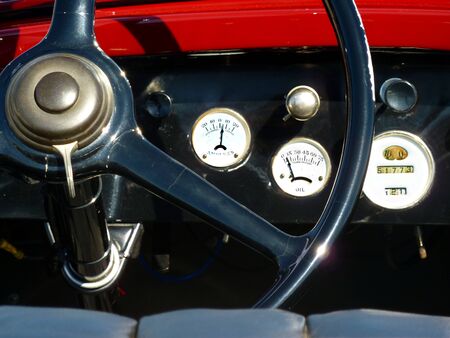 old car interiorの写真素材