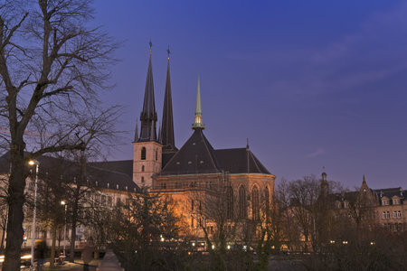 Cathedrale Luxembourgの写真素材