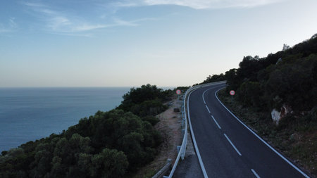 Aerial view of Serra da Arrabida