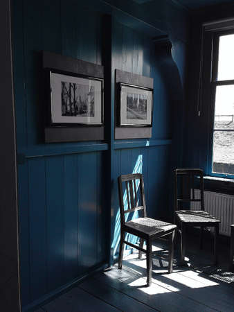 interior space with 2 chairの素材
