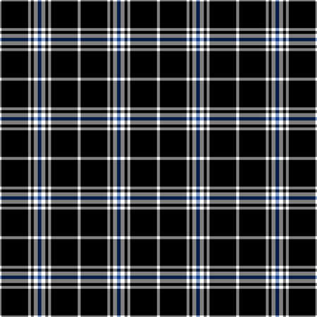 Black, blue and white plaid seamless patternの写真素材