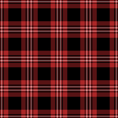 Black, red and white plaid seamless patternの写真素材