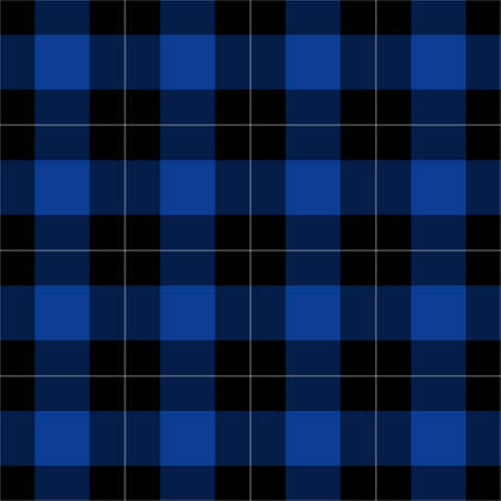 Black, blue and white plaid seamless patternの写真素材
