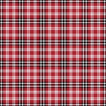 Black, red and white plaid tissue seamless patternの写真素材