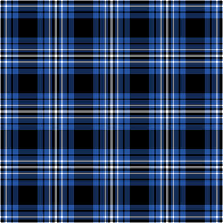 Black, blue and white plaid tissue seamless patternの写真素材