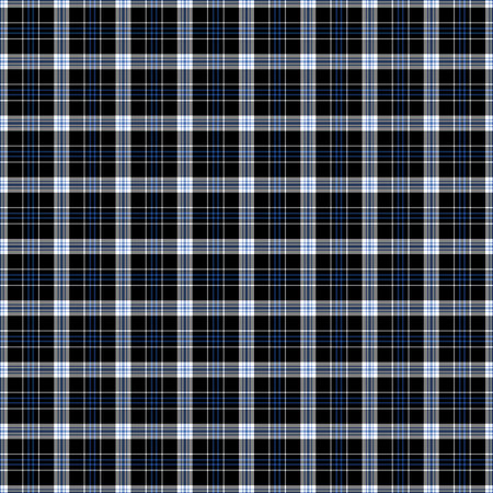 Black, blue and white plaid tissue seamless patternの写真素材