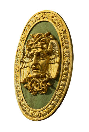 The head of Medusa, the mythical monster of ancient Greek mythologyの写真素材