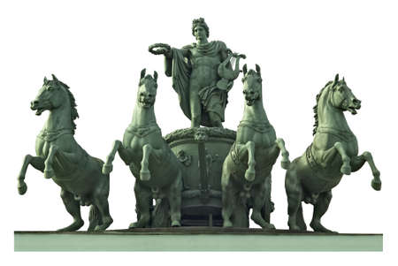 God Apollo (Phoebus), the Olympian deity in classical Greek and Roman religion. He is a god of sun and light, music, poetry, prophecy, healing, a patron of muses.の写真素材