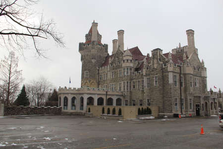 Winter Casa Loma Toronto Canadaのeditorial素材