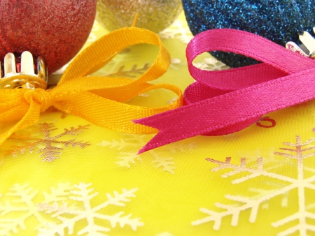 colorful christmas decorations                               の写真素材