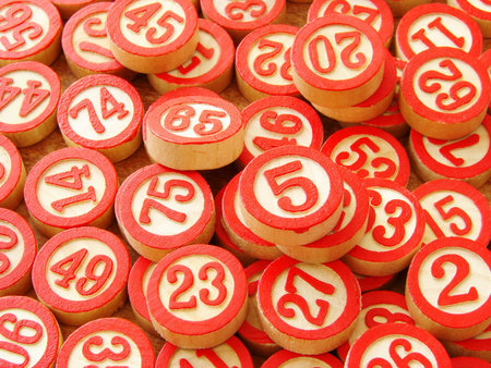 classic lotto wooden counters set                               