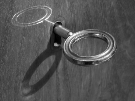 key in keyhole                               の写真素材