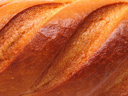 ruddy bread crust texture                               