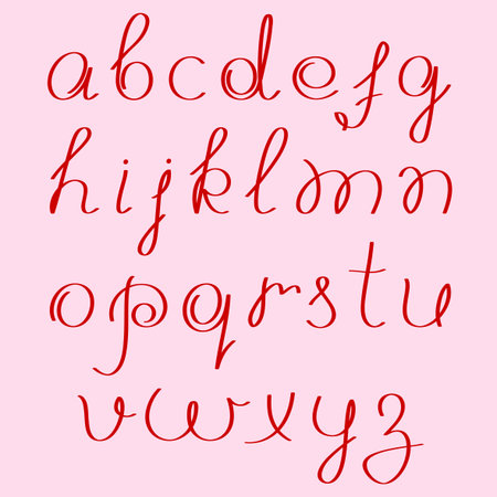handwritten alphabet