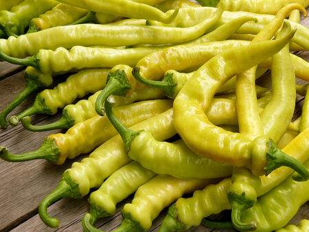 fresh harvested hot chili peppersの写真素材