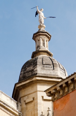 Archangel on Cathedral Domeの写真素材