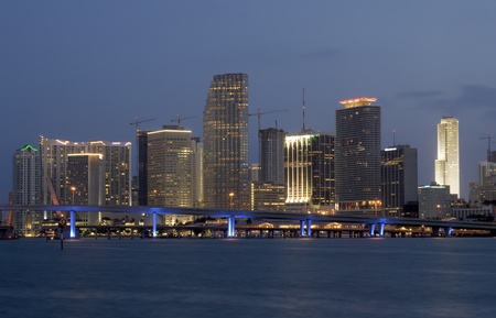 Downtown at Duskの写真素材