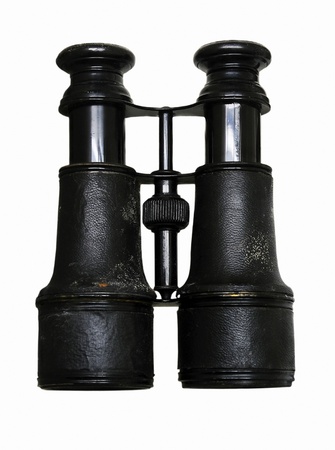 Vintage Binoculars Isolatedの写真素材