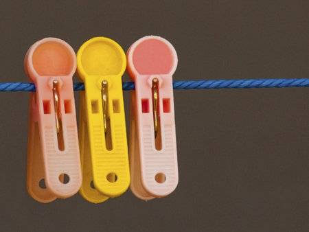 Three Hangers on a Blue Rope