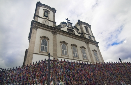 Church Nosso Senhor do Bonfim in Salvador da Bahia, Brazilの写真素材