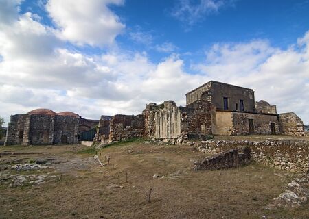 Ruins of San Francisco Monastery at Santo Domingo, Dominican Republicの写真素材