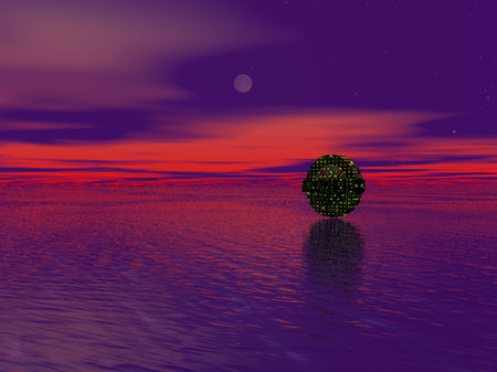 Night Visitorの写真素材