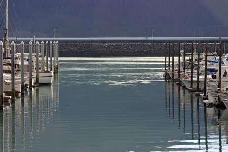 Boats in Bayの写真素材