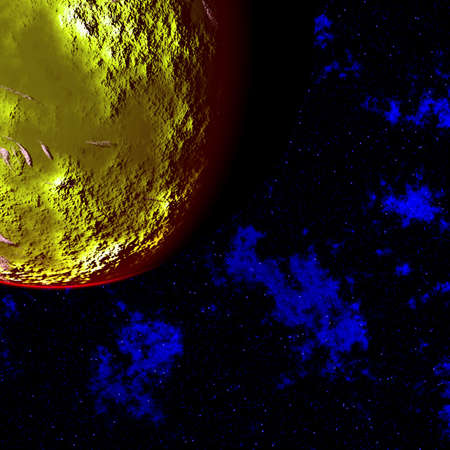 yellow planetの写真素材