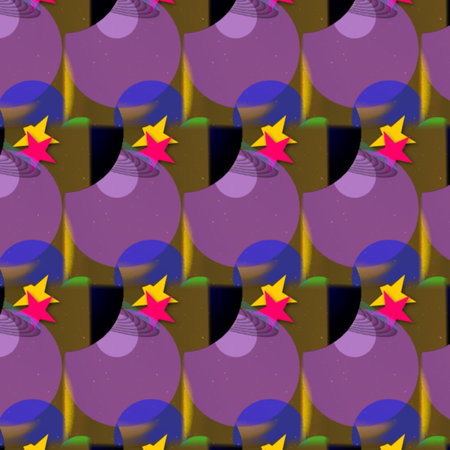 Vibrant Background Shapes and Patternsの写真素材