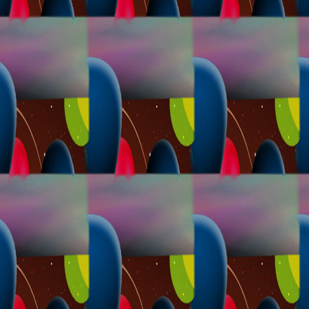 Vibrant Background Shapes and Patternsの写真素材