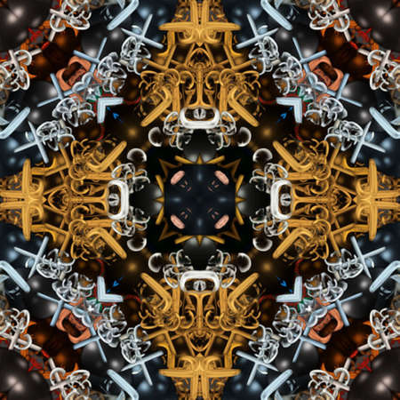 Retro Abstract Patternの写真素材