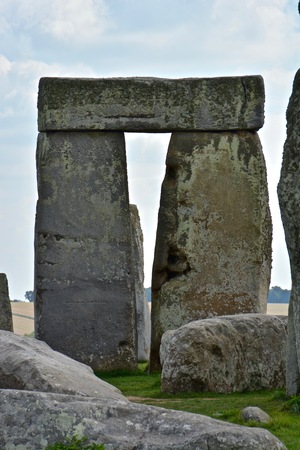 Rocks of Stonehenge On a Cloudy Summer Dayの写真素材
