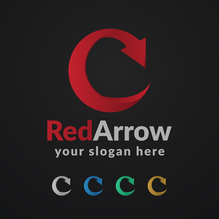 Circle arrow icon isolated.Globe Arrow Design. Modern Stylized Arrow.のイラスト素材