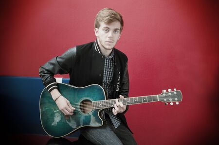 Young musicianの写真素材