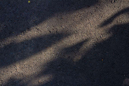 Raw asphalt texture with shadowsの写真素材