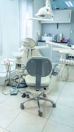 Dentists worked in the dental consiltorioのeditorial素材