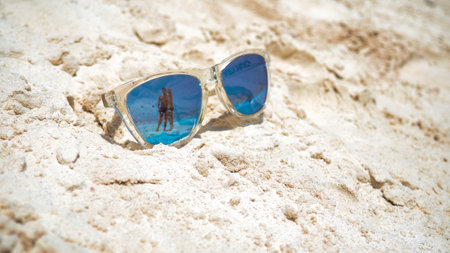 Beach day on vacation saona islandの写真素材