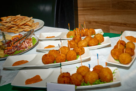 Catering Food Buffet Brunch Catering Dining Eating Conceptの写真素材